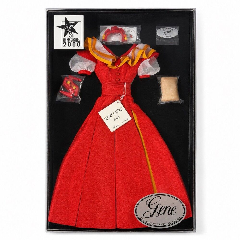 Ashton-Drake Gene Marshall Heart’s Afire Outfit #76404 NRFB 5th Anniversary